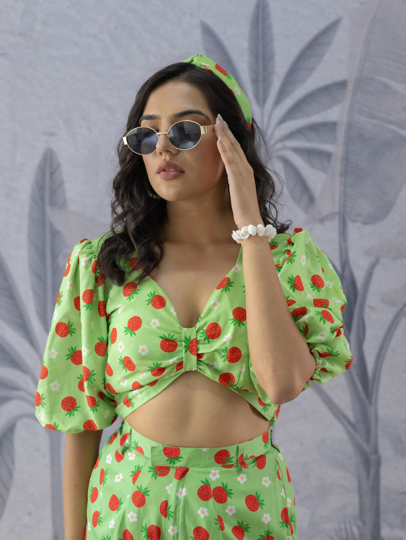 Crimson Berry Pant Set