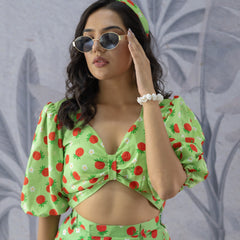 Crimson Berry Pant Set