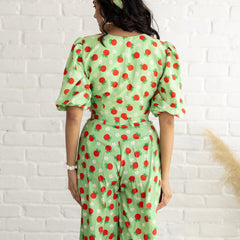 Crimson Berry Pant Set