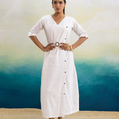 Savanna Schiffli Midi Dress