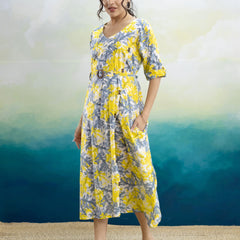 Rasha Printed Midi Dress
