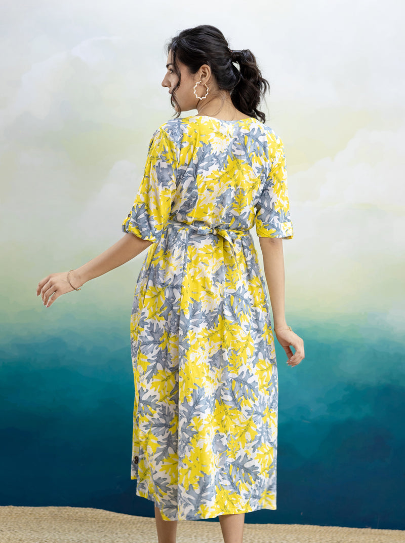 Rasha Printed Midi Dress