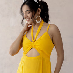 Sia Solid Knot Dress