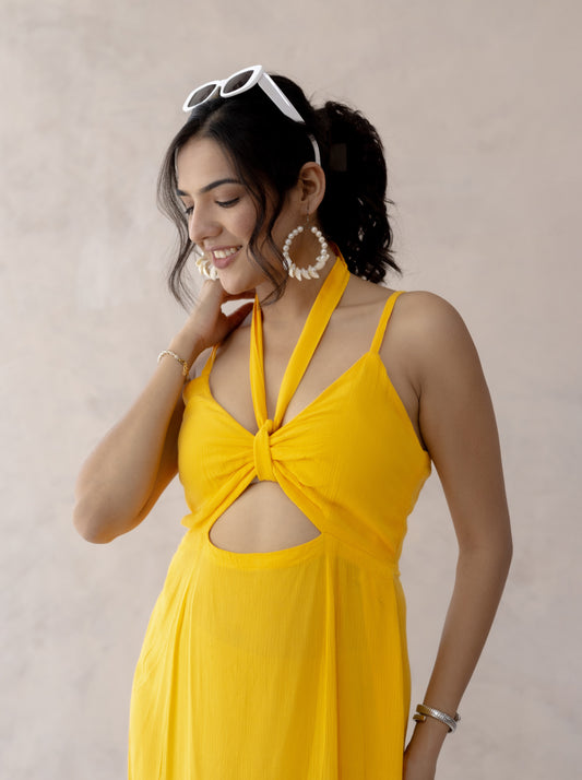 Sia Solid Knot Dress