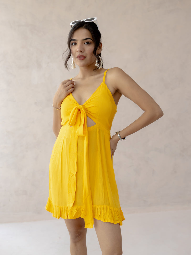 Sia Solid Knot Dress