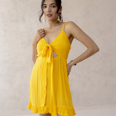 Sia Solid Knot Dress