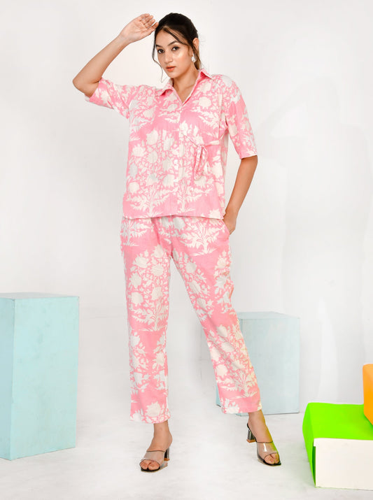 Pink Floral Co-ord Set