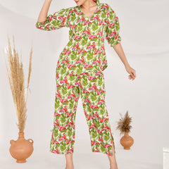 Flamingo Asymmetric Co-ord Set
