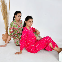 Bandhani Asymmetric Co-ord Set