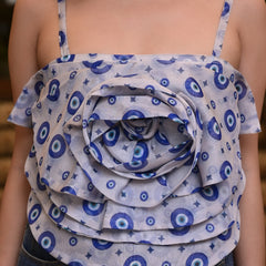 Evil Eye Rose Top