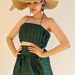 Janice Taffeta Skirt Set