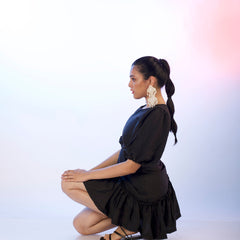Sydney Waist Cutout Dress In Black
