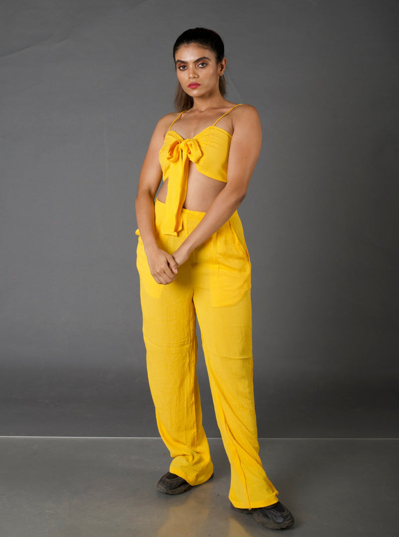 Mustard Textured Co-ord Set