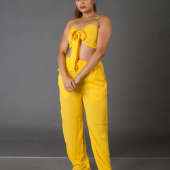 Mustard Textured Co-ord Set