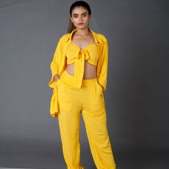 Mustard Textured Co-ord Set