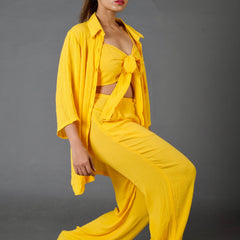 Mustard Textured Co-ord Set