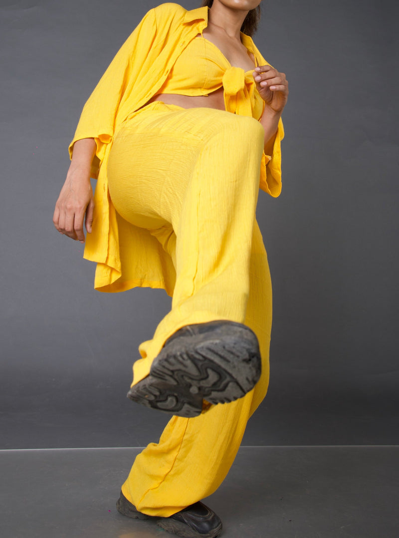 Mustard Textured Co-ord Set