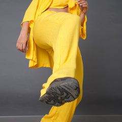 Mustard Textured Co-ord Set