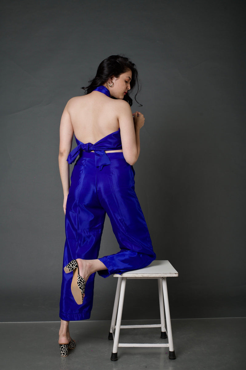 Royal Blue Convertible Scarf & Pants Set