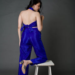 Royal Blue Convertible Scarf & Pants Set