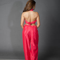 Hot Pink Convertible Scarf & Pants Set