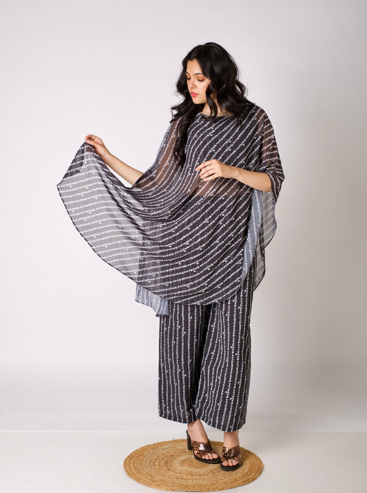 Black Bandhani Co-ord Set