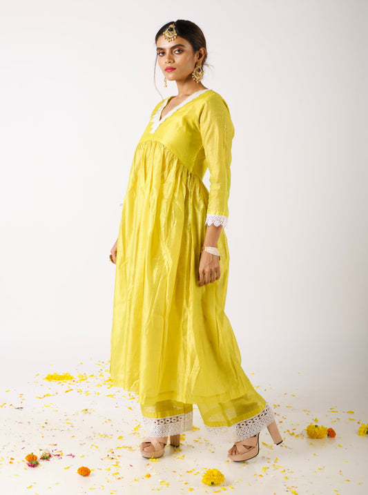 Lime Kurta Set