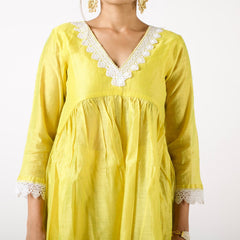 Lime Kurta Set
