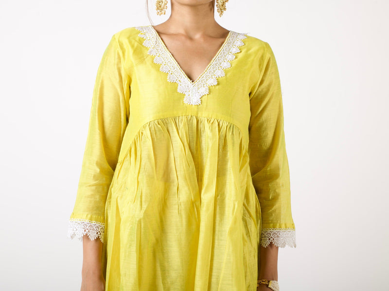 Lime Kurta Set