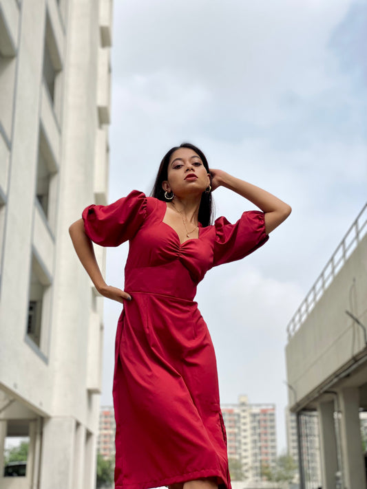 Katherine Slit Midi Dress