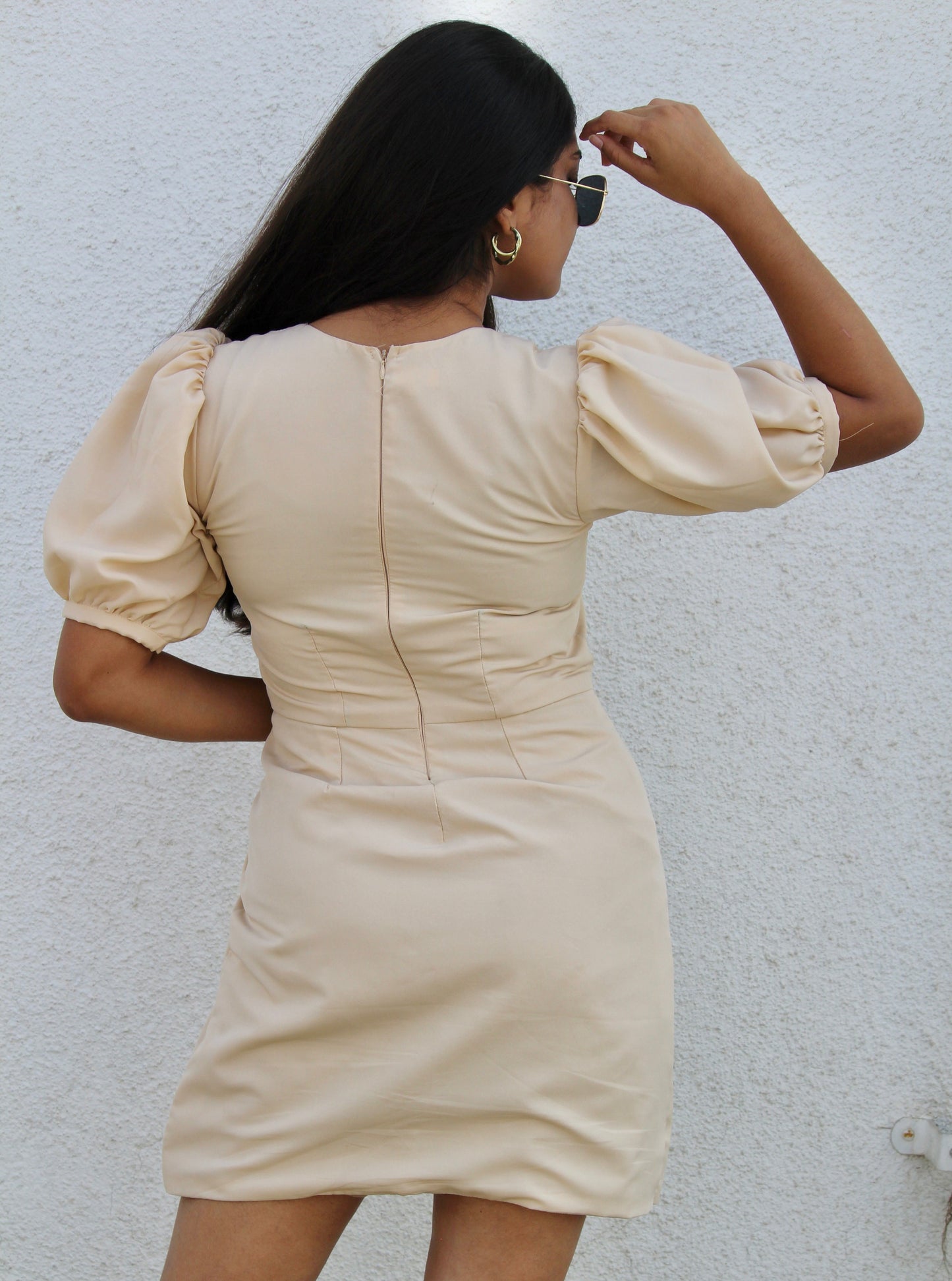 Nude Cutout Dress