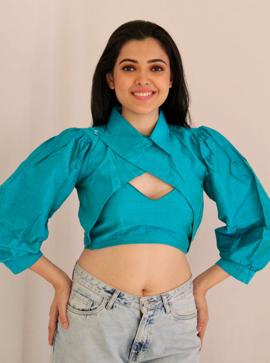 Raw Silk Ivy Crop Top