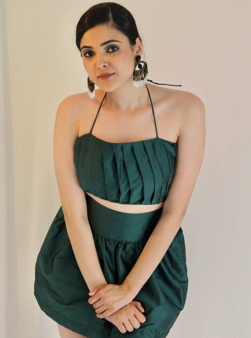 Janice Taffeta Skirt Set