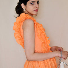 Cassia Gathered Maxi Dress