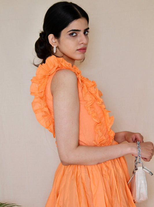 Cassia Gathered Maxi Dress