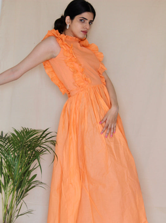 Cassia Gathered Maxi Dress