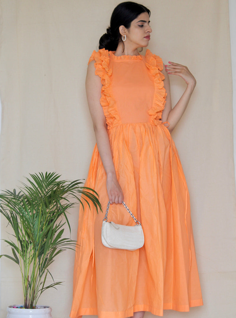 Cassia Gathered Maxi Dress