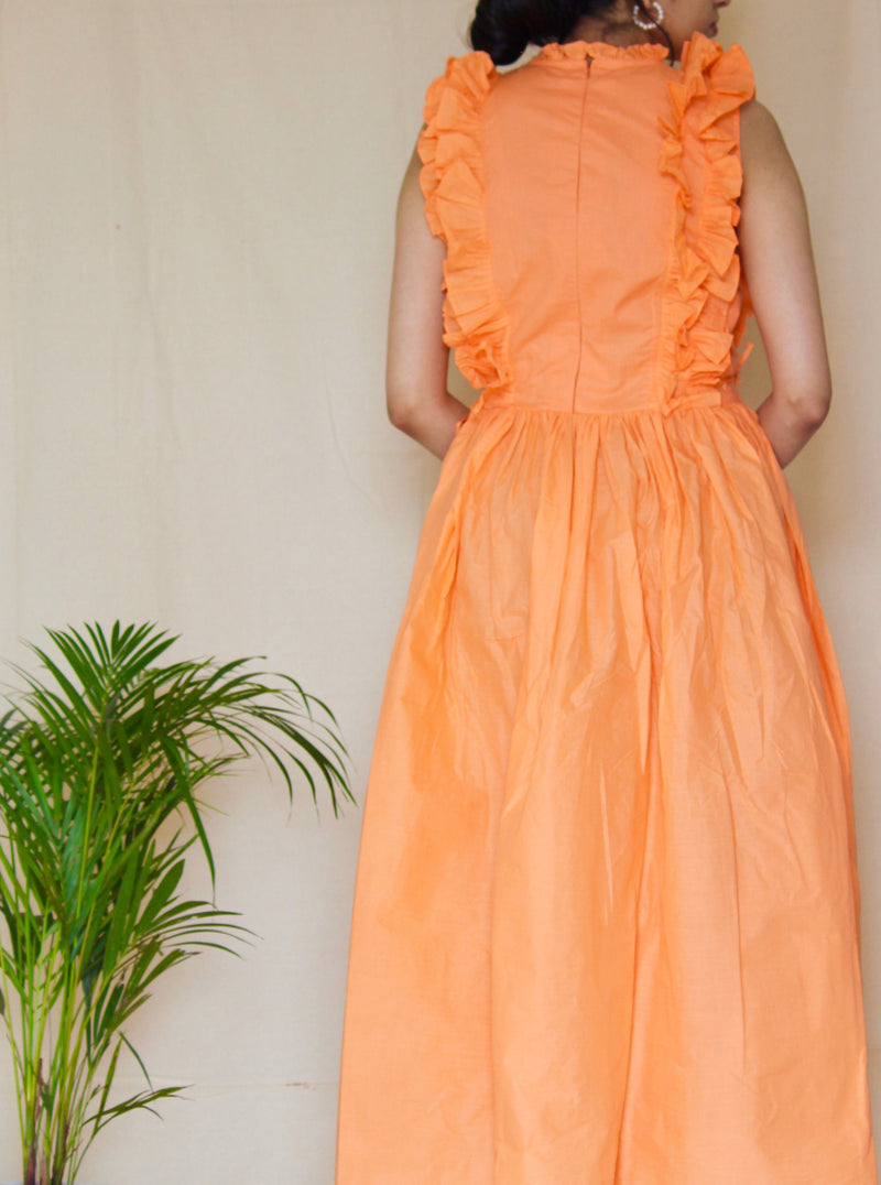 Cassia Gathered Maxi Dress