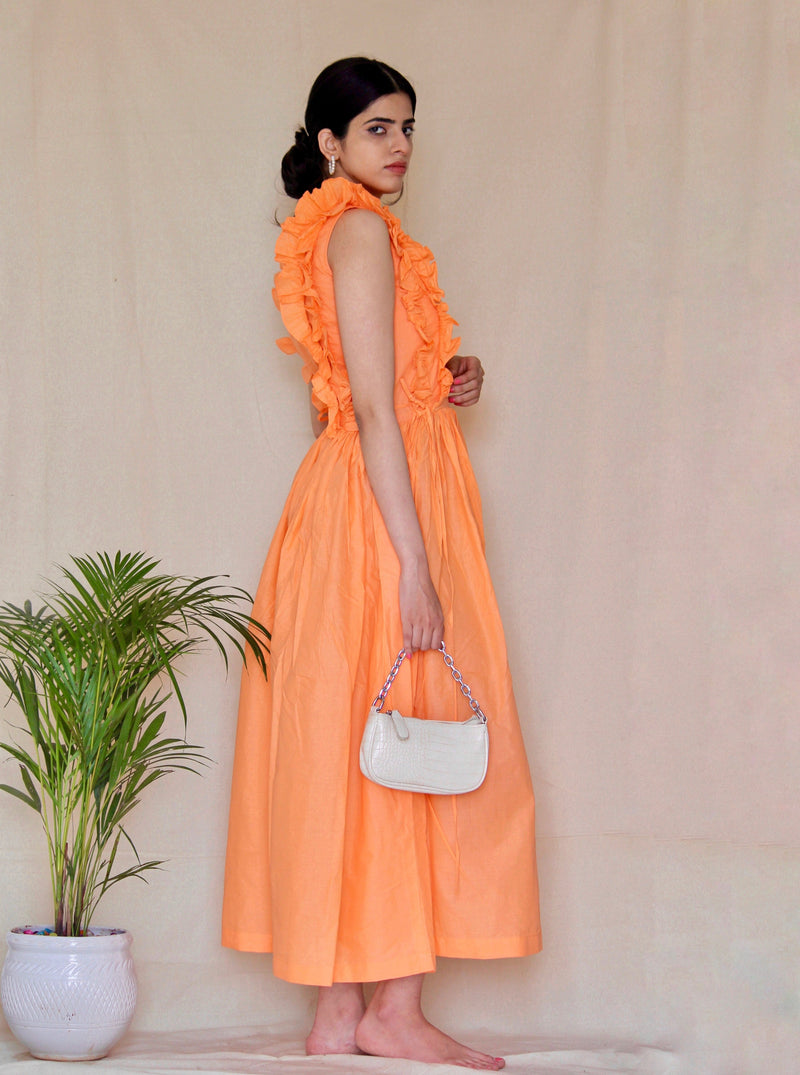 Cassia Gathered Maxi Dress