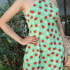 Berry Halter Neck Dress